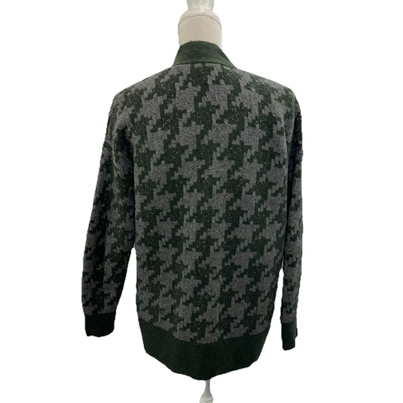 Madewell Allston Double-Button Houndstooth Cardigan Size Small Oversized - Picture 3 of 9